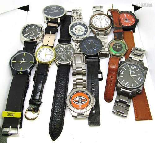 (12) OVERSIZED FACE WRIST WATCHES