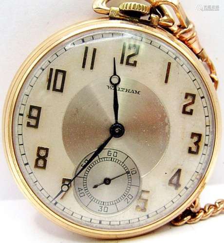 COLONIAL WALTHAM USA POCKET WATCH