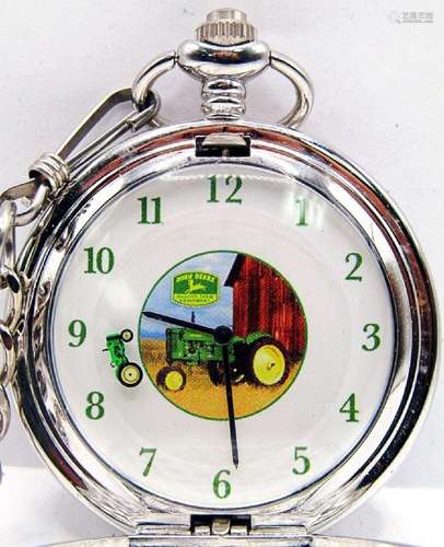 JOHN DEERE POCKET WATCH TRACTOR FACE