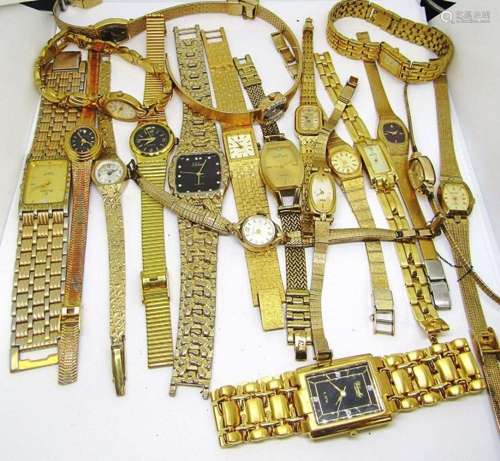 20 Gold Tone Womens Watches (Elgin,Pulsar)