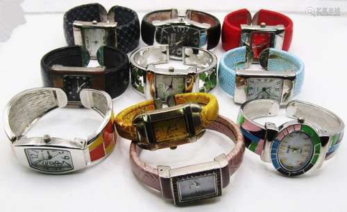 10 Colorful Chunky Bangle Ladies Watches