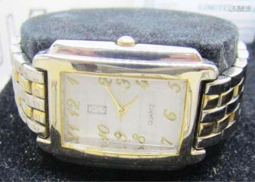 PAUL SEBASTIAN VINTAGE SILVER/GOLD TONED WATCH;