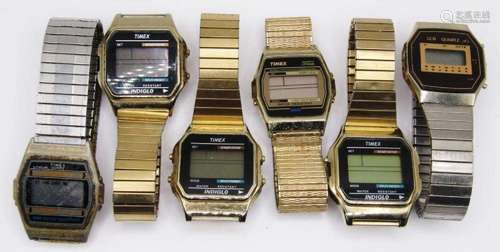 6-VINTAGE MEN S DIGITAL WRISTWATCHES