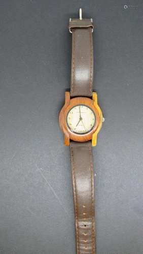 WOOD WATCH "TENSE" WRIST WATCH