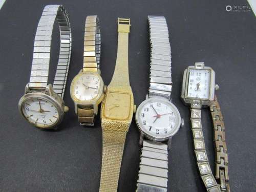 5- LADIES WRIST WATCHES-TIMEX-CARRIAGE