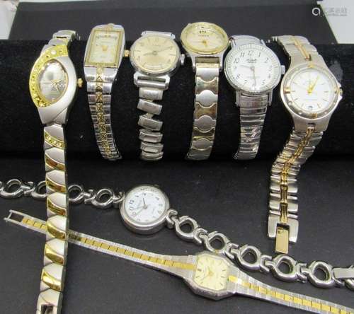 (8) WRISTWATCHES! ANNE KLEIN, PJ, ARMITRON&ETC