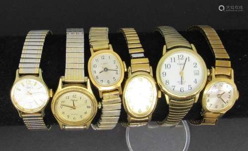 6-VINTAGE WOMAN S FASHION WRISTWATCHES