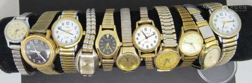 11-VINTAGE WOMAN S WRISTWATCHES: (1)TIMEX