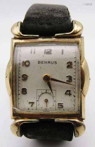 VINTAGE BENRUS SWISS WRIST WATCH;