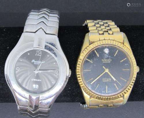 2-PRECISION GRUEN MEN S WRISTWATCHES