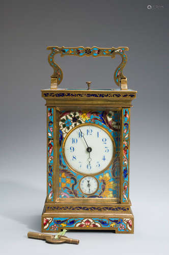 A cloisonne clock