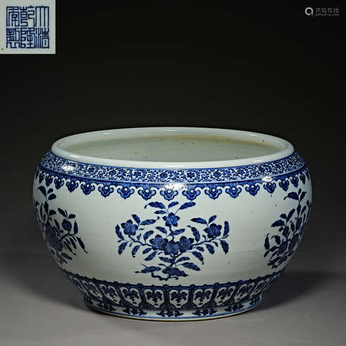 Qing Dynasty of China,Blue and White Jar