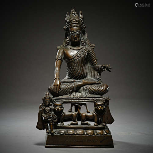 7th-8th Century,Copper Buddha Statue
