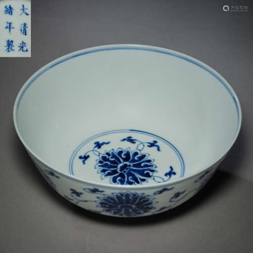 Qing Dynasty of China,Blue and White Bowl