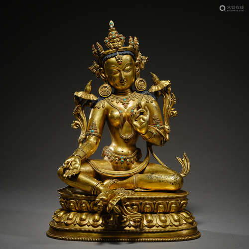 Qing Dynasty of China,Bronze Gilt Buddha Statue