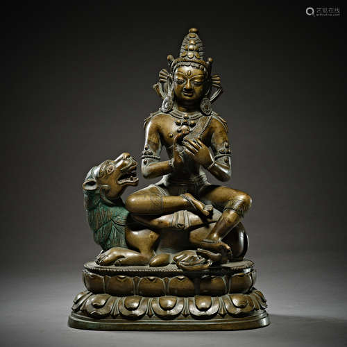 7th-8th Century,Copper Buddha Statue