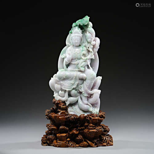 Qing Dynasty of China,Jadeite Avalokitesvara