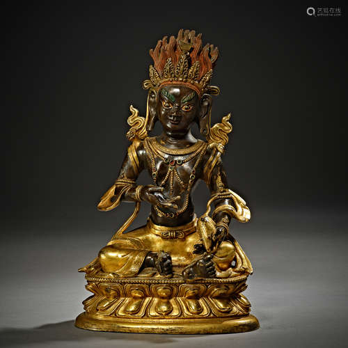 Qing Dynasty of China,Bronze Gilt Buddha Statue