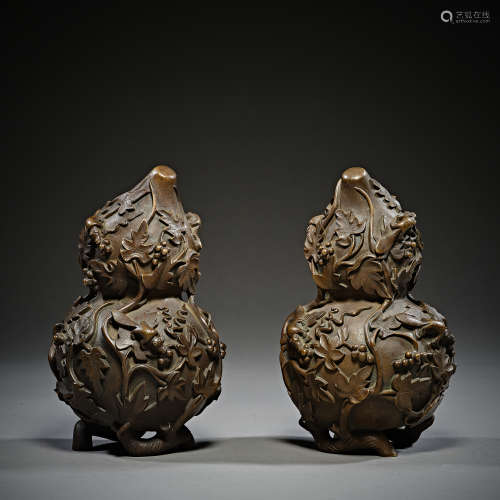 Qing Dynasty of China,Copper Gourd Bottle