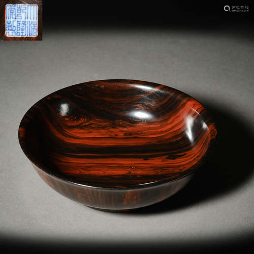 Qing Dynasty of China,Wood Grain Glaze Bowl