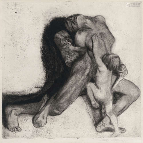 凯绥·珂勒惠支 KATHE KOLLWITZ （1867-1945，德国） Death and Wome...