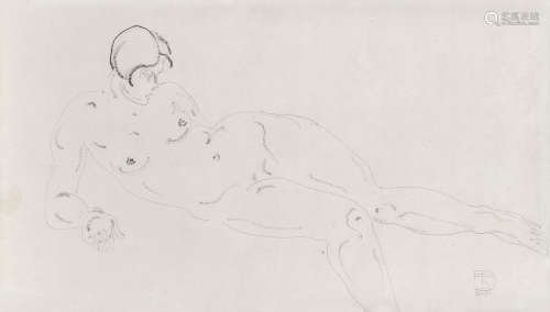 常玉 SANYU (1985-1966) 裸女 1920-1930 纸本炭笔