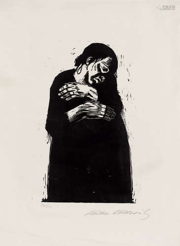 凯绥·珂勒惠支 KATHE KOLLWITZ （1867-1945，德国） The Widow Ⅰ 19...