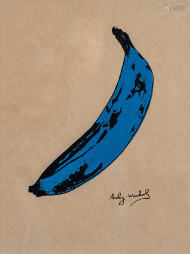 安迪·沃霍尔 ANDY WARHOL （1928-1987，美国） 蓝色香蕉 约1966 纸本...