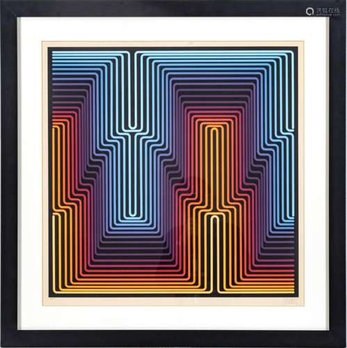 JEAN-PIERRE YVARAL (FRENCH, 1934-2002) SERIGRAPH IN COLORS, ...