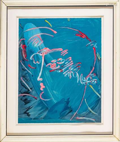 PETER MAX (AMERICAN, 1937) SCREENPRINT IN COLORS, ON WOVE PA...