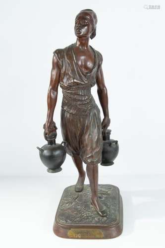 JEAN DIDIER DEBUT (FRENCH, 1824-1893) BRONZE SCULPTURE, H 24...