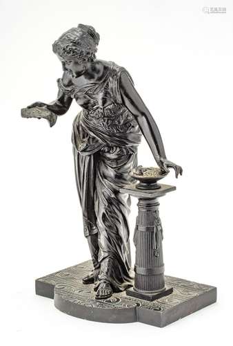 EUTROPE BOURET (FRENCH 1833-06) PATINATED BRONZE SCULPTURE, ...