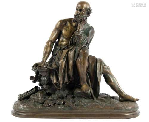 AFTER PIERRE AUBERT (FRANCE, 1853-1912) BRONZE SCULPTURE, H ...