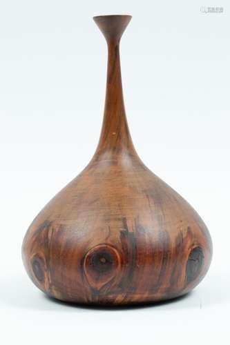 RON KENT (AMERICAN, B. 1931) NORFOLK PINE VESSEL, H 9",...