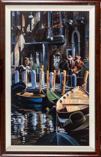 VICTOR OSTROVSKY, GLICEE ON CANVAS, 2002 H 59" W 35&quo...