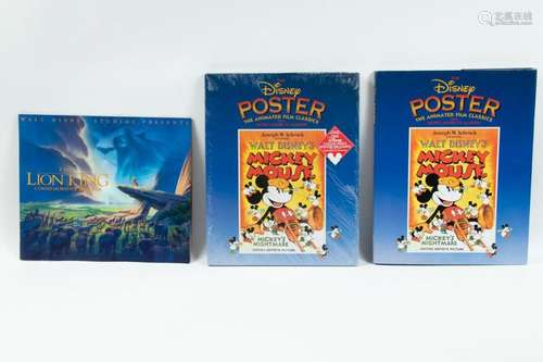 DISNEY ANIMATED FILM CLASSICS POSTER BOOKS AND LION KING COM...