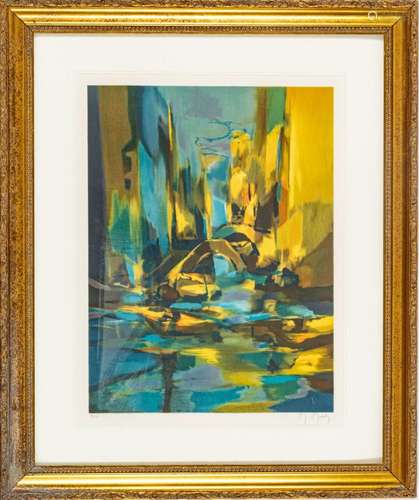 MARCEL MOULY (FRENCH, 1918-2008) COLOR LITHOGRAPH ON PAPER, ...