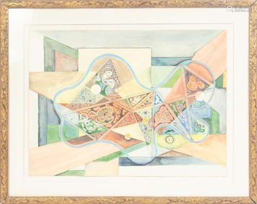 JACK FAXON (AMERICAN 1936 - 2020) WATERCOLOR, H 18", W ...