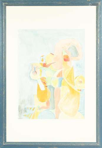 JACK FAXON (AMERICAN 1936 - 2020) WATERCOLOR H 23", W 1...