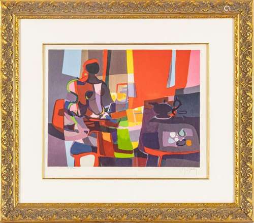 MARCEL MOULY (FRENCH, 1918-2008) COLOR LITHOGRAPH ON WOVE PA...