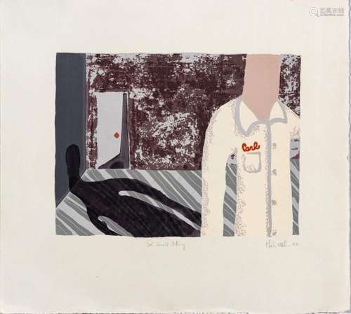 CHARLIE WILLIN (?) SERIGRAPH ON PAPER, 1987, CARL GOES A-STA...