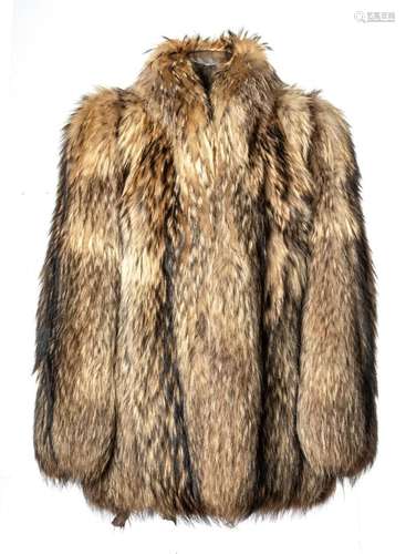 DAVELLIN, NEW YORK, COYOTE FUR JACKET, W 18", L 30"...