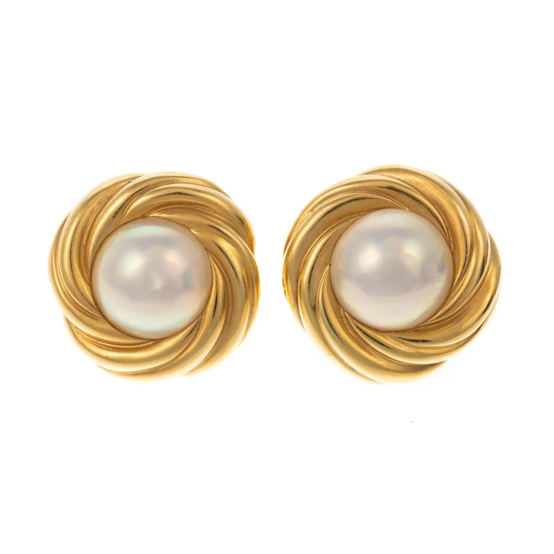 mikimoto mabe pearl earrings