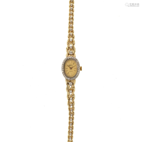 A Diamond Cocktail Watch in 14K