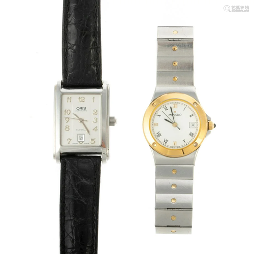 A Pair of Oris & Movado Wrist Watches