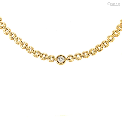 A 1.01 ct Diamond Necklace in 14K Yellow Gold