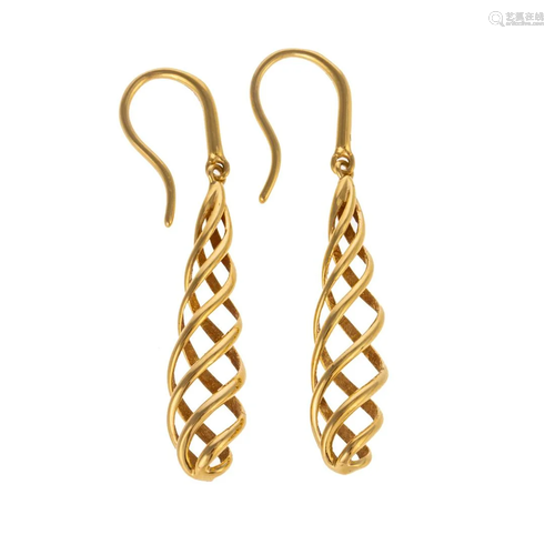 A Pair of 18K Tiffany & Co Picasso "Luce" Earr...