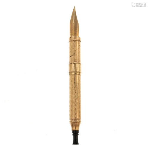 A 14K Yellow Gold Fountain Pen