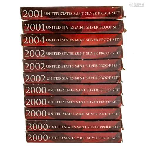 11 US Silver Proof Sets