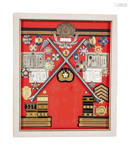 日本消防队荣誉等身勋章一组